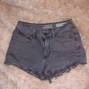 Gray Jean shorts